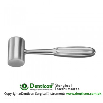 Gerzog Bone Mallet Stainless Steel, 19 cm - 7 1/2" Head Diameter - Weight 25.0 mm Ø - 225 Grams